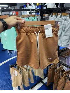 shorts dama algodón marrón.