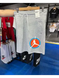 bermuda jordan circulo gris